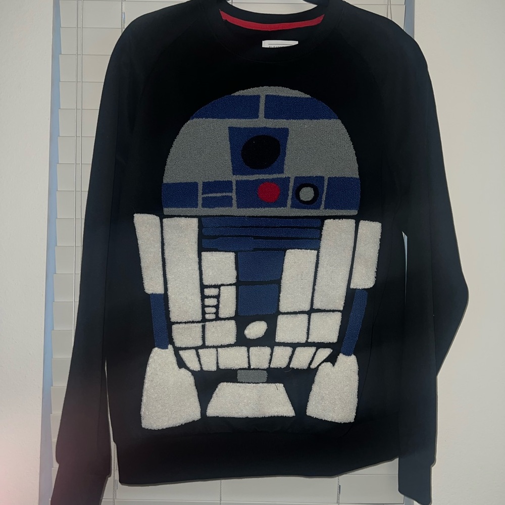 Black Star Wars Sweater R2D2